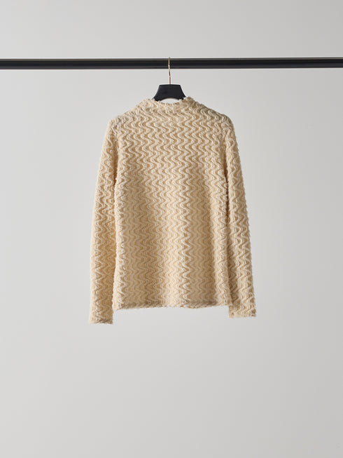 【 予約:8月中旬 】シアーファーハイネックTOPS /M253-83012